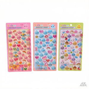 Autocollant en relief 3D stéréo <span class=keywords><strong>Snoo</strong></span> Design, motif dessin animé mignon pour enfants, pour carnet de notes, décoratif, en colle cristalline découpée au laser - Product Image 4