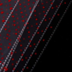 Rollo de película de punto rojo transparente OPP BOPP de marca de moda al por mayor, rollo de película de plástico para embalaje de flores, rollo de película de punto rojo - Product Image 5