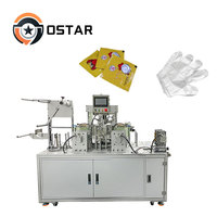 Machine d'emballage automatique de gants jetables, machine à gants en polyéthylène, machine à plier et à emballer les gants en plastique
