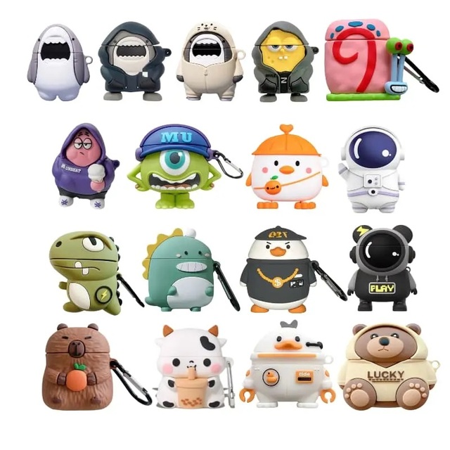 A Variety of Cute Sugar Candy Music Design Full Protection Soft 3D Case Cover Fashionable Silicone Cover for Airpods 4 3 Pro 2