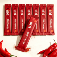 Sachets en gros pour épices, en aluminium, Mylar, thermoscellables, MOPP, VMPET, PE, avec fermeture éclair, pour assaisonnements, poivre, poudre de piment