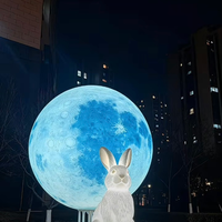Grandes boules lumineuses de jardin en plastique, lumières de planètes, imperméables, changeantes de couleur RGB, boule de lune, décorations de Noël et de fêtes