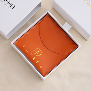 Custom Printed Mini Light Pink Orange <b>Gift</b> Bags Pu Leather Flap <b>Envelope</b> Ring Necklace Earring Jewelry Packaging Pouch - Product Image 6
