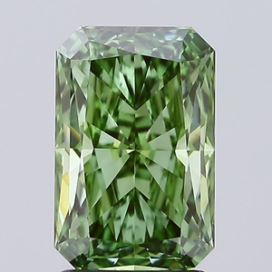 Diamante Verde Intenso de Corte Radiante, Creado en Laboratorio, Certificado por IGI, VVS, Gema Suelta con Brillo Excepcional para Joyería Fina - Product Image 1
