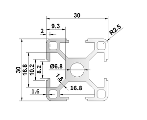Industrie 2020 norme européenne 3030 <span class=keywords><strong>profil</strong></span>é en <span class=keywords><strong>aluminium</strong></span> 4040 cadre étagère norme nationale bricolage <span class=keywords><strong>profil</strong></span>é en <span class=keywords><strong>aluminium</strong></span> - Product Image 6