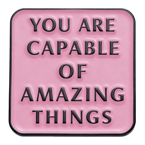 Cartoon <b>Metal</b> Badge Brooch Pin Jewelry Medal Costume Accessories Nickel Plating Iron with Creative English <b>Letters</b> Black Plated - Product Image 4