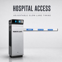 Fournisseur de barrières automatiques 200W DC24V DC36V avec temporisation réglable pour voies lentes, pour points d'accès de véhicules hospitaliers