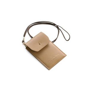 Porte-carte d'identité en cuir PU tendance, à suspendre au cou, pour carte de travail, contrôle d'accès, carte IC, cordon de suspension, sac à carte - Product Image 1