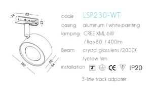 <span class=keywords><strong>ไฟ</strong></span>สปอตไลท์ราง <span class=keywords><strong>2</strong></span> <span class=keywords><strong>เฟส</strong></span> ยี่ห้อ PASSUN รุ่น Sunset COB LED - Product Image 4