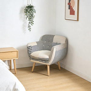 <span class=keywords><strong>Fauteuil</strong></span> de salon CARLFORD <span class=keywords><strong>Patchwork</strong></span>, chaise d'appoint décorative recouverte de tissu, en promotion pour le salon (Silla De Acento) - Product Image 3