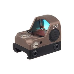 1x17x24 सामरिक धातु जलरोधक मिनी रिफ्लेक्स लाल डॉट दृष्टि हिज ऑप्टिक 12 चमक स्कोप मैट ब्लैक - Product Image 2