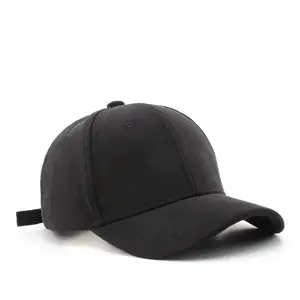 Casquette de baseball en velours vierge, casquette de baseball unie unisexe avec logo de broderie personnalisé, casquette de baseball structurée en velours