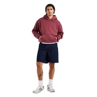 Sweat-shirts à capuche unisexes surdimensionnés, coupe ample, 420 GSM, effet délavé, 100% coton épais, sans cordon, personnalisables OEM