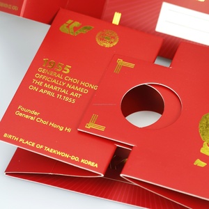 Sobres para Tarjetas de Invitación con Acabado Dorado, Tarjetas de Felicitación Acrílicas, Invitaciones de Boda para Fundas de Tarjetas, Fundas para Monedas Conmemorativas - Product Image 4