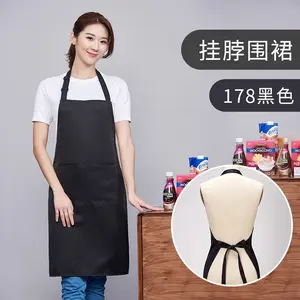 美甲围裙修指甲店围裙工装定制工作服Logo印花厨房防水油美甲用品工具