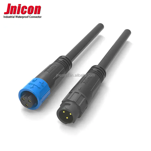 Jnicon産業用Ip68防水オスメスプラグ<span class=keywords><strong>3</strong></span>ピンケーブルワイヤー円形防水M12コネクタ - Product Image 4