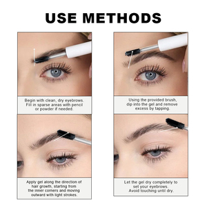 Oem Brow Gel Để Sửa Chữa Lông Mày Dinh Dưỡng Lâu Dài Chất Lỏng Buildable Nghệ Thuật Visage Gel Lông Mày Tint - Product Image 6