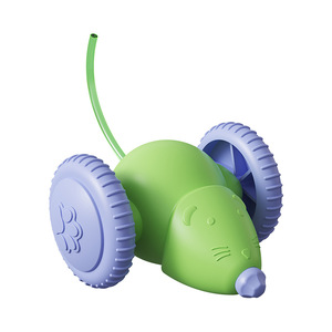ของเล่นรถหนูไฟฟ้าพร้อมไฟ LED สำหรับแมว ของเล่นสัตว์เลี้ยงแบบอินเทอร์แอคทีฟ - Product Image 5
