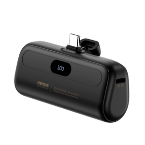 <span class=keywords><strong>Remax</strong></span> Rpp-632 มินิพาวเวอร์แบงค์ 5000mAh ชาร์จเร็วแบบ Type C แบตเตอรี่สำรองพร้อมไฟ LED - Product Image 1