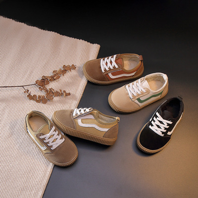 Mysweeby/Осенняя детская повседневная обувь; Парусиновая обувь в Корейском стиле; Дышащая теплая Повседневная обувь