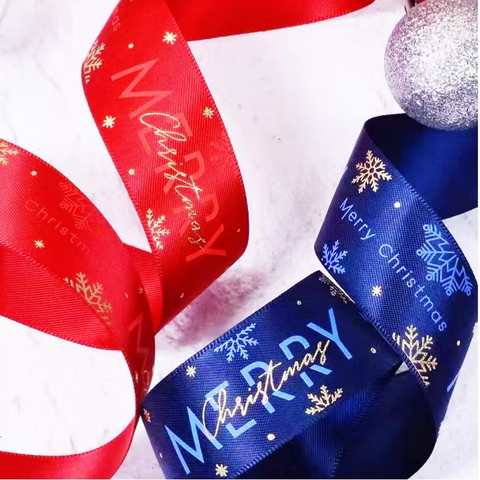 Sofine New Style Customizable 1CM-4CM With Polyester .printed Christmas Decorative Webbing