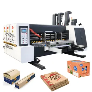 Corrugated carton flexo printing rotary die cutting machine logo flexographic printer for corrugado packaging boxes making