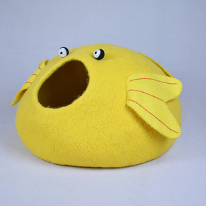 ผ้าสักหลาดขนแกะธรรมชาติสำหรับแมวสไตล์โมเดิร์นคลาสสิกสำหรับ100% บ้านสัตว์เลี้ยงทำด้วยมือพร้อมกล่องรูปทรงแข็งที่ทันสมัยและสะดวกสบาย - Product Image 2