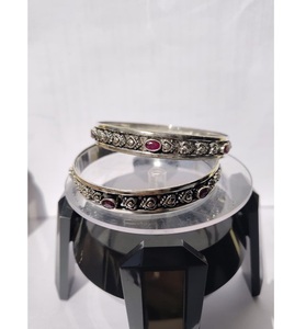 Pulseras Modernas de Plata Plateada para Mujer, Diseño de Moda, Elementos Impresionantes y Brillantes, Estilo Indio - Product Image 3