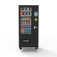 Máquina Expendedora de Bebidas Frías y Aperitivos con Pantalla Táctil de 7 Pulgadas, Compatible con SDK, Paneles Publicitarios Personalizables, Wi-Fi, Cumple con ADA