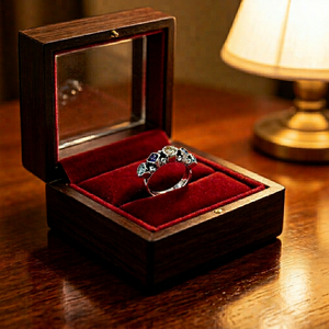Bague R Art Palace Cluster avec pierres en zircone cubique, argent plaqué 925, acier inoxydable, bague moderne unisexe tendance - Product Image 1
