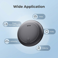 Dispositivo de Rastreo GPS sin SIM para Sillas de Ruedas, Localizador Inteligente Antirrobo para Personas Mayores, Localizador de Herramientas, Localizador Inteligente AirTag