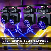 RGBW 4in1  lumière principale mobile d'étape de lumière de lavage d'effet de lumière d'oeil d'abeille avec le contrôle DMX512
