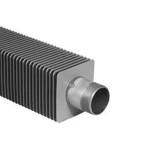Piezas de componentes de ahorro de energía de caldera Tubo de aleta cuadrado H con estándar ASME para tubo de aleta del sistema de transferencia de calefacción