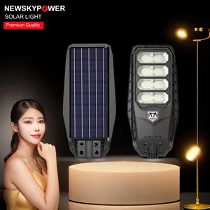 Bán Buôn Tùy Chỉnh Giá Thấp Vườn Ánh Sáng Đường Phố 600W 1000W Năng Lượng Mặt Trời Powered Tất Cả Trong Một Độ Sáng Cảm Biến Chuyển Động Cho Plaza Vườn