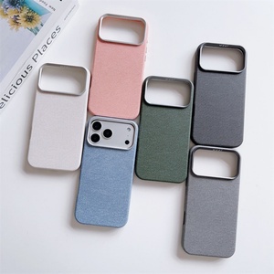 Funda Magnética de Fibra de Cuero para Teléfono Celular iPhone 14 15 16 Pro Max Plus 17 Air, Carga Inalámbrica, Resistente a Impactos, Carcasa Rígida - Product Image 2