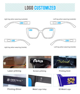 Factory Free Sample China Manufacturer Cheap Classic PC Frame Full Rim Square UV400 Custom Logo Unisex Sunglasses - Product Image 5
