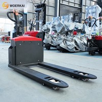 Transpalette Électrique Robuste CE 3000kg 48V avec Option Batterie Lithium/Plomb-Acide, Chariot Transpalette Manuel, Pneus PU, Hauteur de Levage 200mm