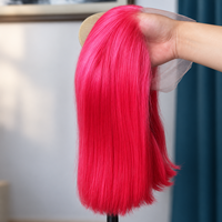 Perruque Bob Courte Droite Ombrée P4/27 avec Mèches, Cheveux Humains Bruns et Blonds, Lace Frontale Pré-Pluckée, Couleur Piano, Vente Directe Usine