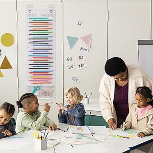 Organisateur suspendu à 32 poches pour crayons, avec fentes numérotées, pour l'école et le bureau - Product Image 2