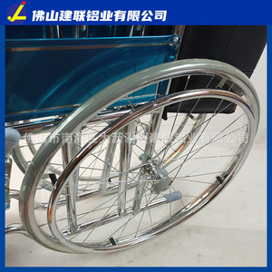 Silla de Ruedas Plegable Manual con Doble Freno, Neumáticos Sólidos, Masaje Terapéutico, Certificación CE, Origen Foshan, Número de Pieza 874-46 - Product Image 3