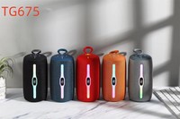 Speaker Portabel Nirkabel TG675 Grosir, Tahan Air 5.3, RGB, USB, Aux, untuk Olahraga Luar Ruangan, Android/iOS/HarmonyOS, Plastik