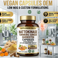 Capsules de Nattokinase et de Curcuma Astrawell en Marque Privée | Formule de soutien antioxydant OEM