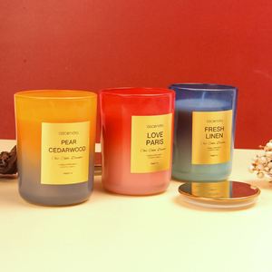 Velas Aromáticas de Cera de Soya Ascendia en Frasco de Vidrio, Fragancia para Aromaterapia, Decoración del Hogar, Estilo Elegante, 290g, 40-60 Horas de Duración - Product Image 4