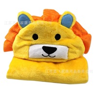 Tianjingmai — couverture à capuche pour bébé, vêtement pour poussette en flanelle, Cape en peluche, couette pour enfant en bas âge