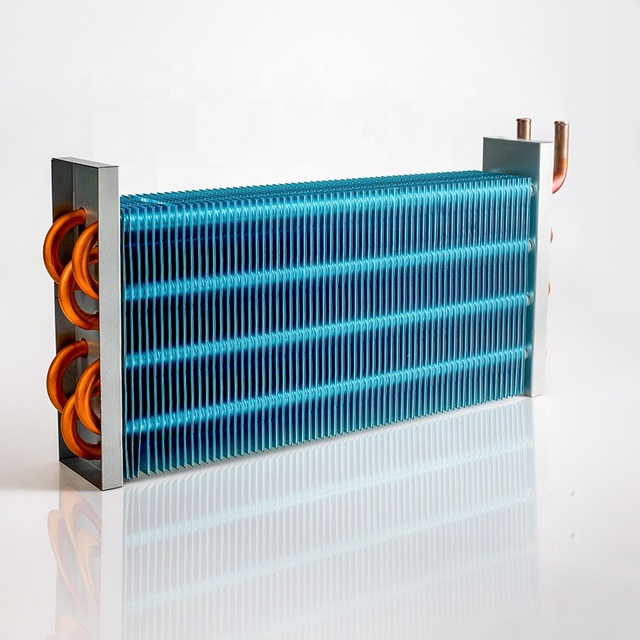 3/8 Inch Copper Tube Aluminium Fin Evaporator Coil Air Heat Exchanger Refrigeration