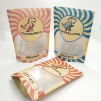 Op maat gemaakte staande pouch, staande zak met ritssluiting van aluminiumfolie, voedselverpakkingszak voor snacks en gedroogd fruit, op maat bedrukte pouch met logo