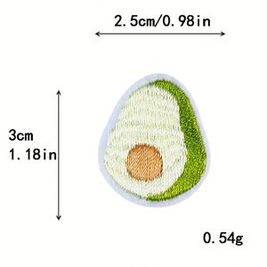 Petites Écussons en Tissu Colorés à Thermocoller avec Broderie de Fruits pour Vêtements d'Enfants - Product Image 5