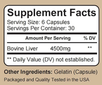 Terlaris Vitamin A besi alami, B12 untuk mengangkat energi tanpa cacat di rumput Selandia Baru yang dikeringkan kapsul hati sapi