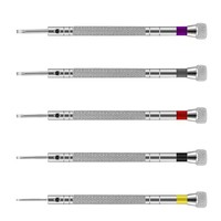 Set obeng presisi Mini 0.8-1.6mm, 5 buah Set obeng untuk perbaikan jam tangan, penghilang Pin Tautan dan alat Jam