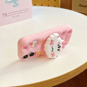 เคสโทรศัพท์ซิลิโคนลายการ์ตูนน้องหมา 3 มิ<span class=keywords><strong>ต</strong></span>ิ น่ารัก สำหรับ S26 S25 Ultra หรูหรา นุ่ม ลื่น ป้องกันแรงกระแทก พร้อมขาตั้งพับได้ - Product Image 4